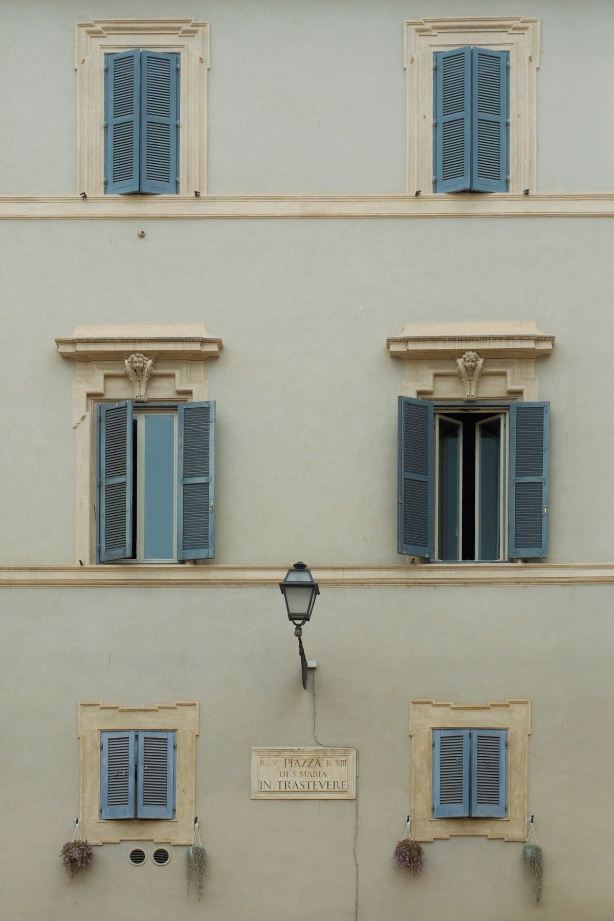 Before and after facade renovation